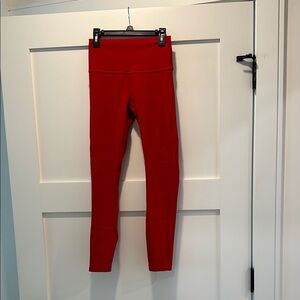 Lululemon Athletica Red Leggings